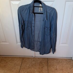 Liverpool Women's Classic Blue Button Down Shirt